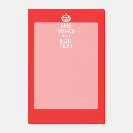 従われた赤い色でなければならない彼女のためのあなたの文字 ポストイット (正面)