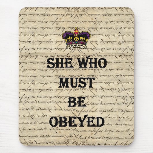 従われなければならない彼女 マウスパッド (正面)
