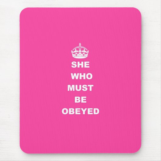 従われなければならない彼女 マウスパッド (正面)