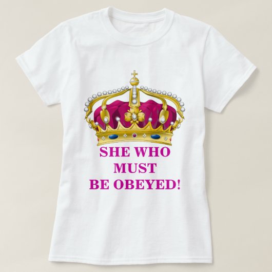 従われなければならない彼女 Tシャツ (デザイン正面)