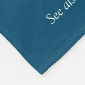 従兄カッコいい妹の定義モダン青おもしろい フリースブランケット (角)