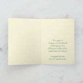 従兄弟と夫の記念日イエローローズ カード (内部)