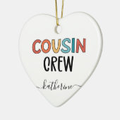 従兄弟の仲間かわいいプレゼント セラミックオーナメント (左)