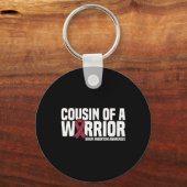 従兄弟の従兄弟の脳動脈瘤認識度 キーホルダー (正面)