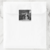 従兄弟の手紙の場面 スクエアシール (バッグ)