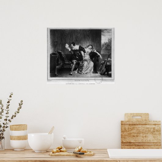 従兄弟の手紙の場面 ポスター (キッチン)