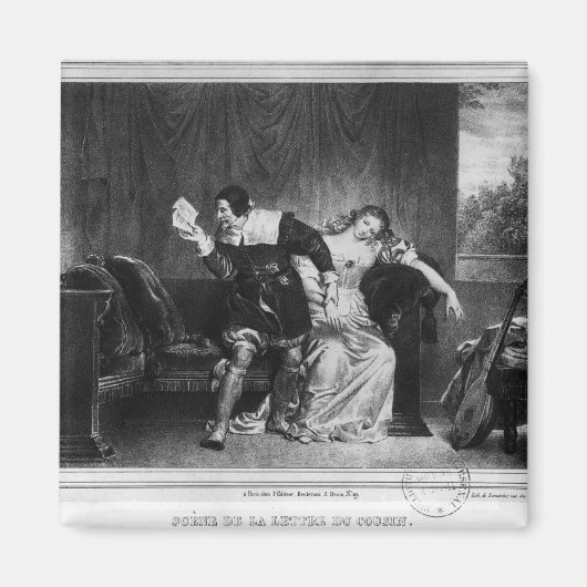 従兄弟の手紙の場面 マグネット (正面)