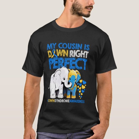 従兄弟は完璧そのもの ダウン症啓発 Tシャツ (正面)
