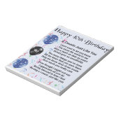 従兄弟への詩 四十歳の誕生日 ノートパッド (回転)