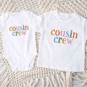 従兄弟カラフル乗務員の家族 ベビーTシャツ