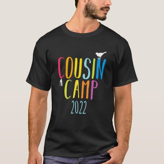 従兄弟キャンプ2022夏の家族マッチング Tシャツ (正面)