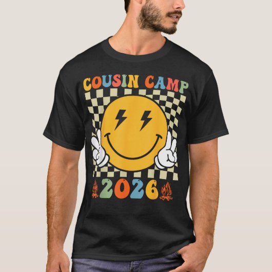従兄弟キャンプ 2026 家族旅行 夏 Tシャツ (正面)