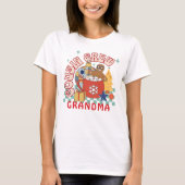 従兄弟クルーのおばあちゃんクリスマスマッチングコウシン Tシャツ (正面)