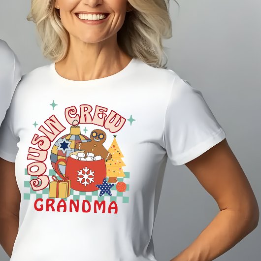 従兄弟クルーのおばあちゃんクリスマスマッチングコウシン Tシャツ