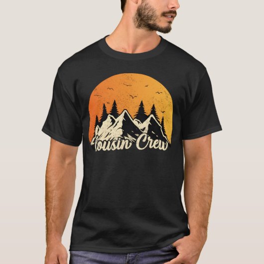 従兄弟クルーのサマーキャンプ レトロ ヴィンテージ ギフト Tシャツ (正面)