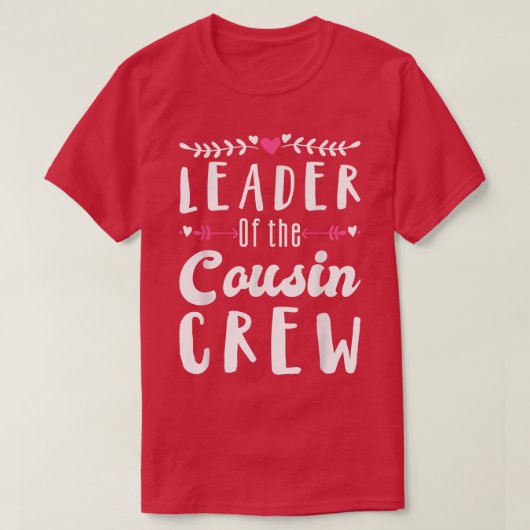 従兄弟クルーのリーダー、従兄弟クルーのクリスマス Tシャツ (デザイン正面)
