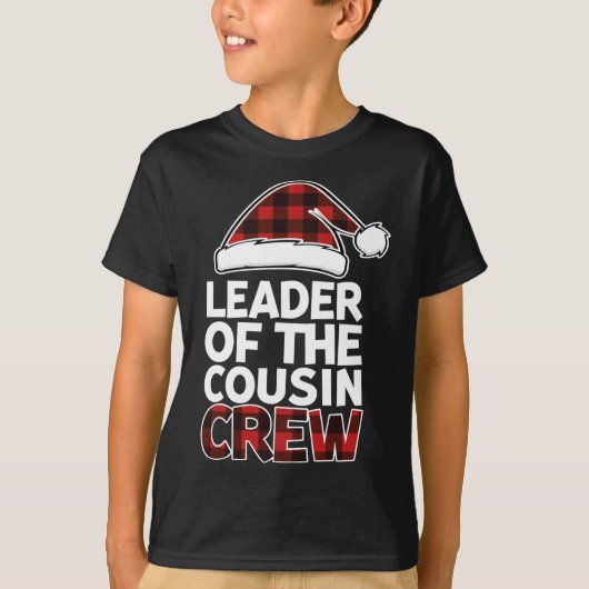従兄弟クルーのリーダーChristmas Buffalo Red Pl Tシャツ (正面)