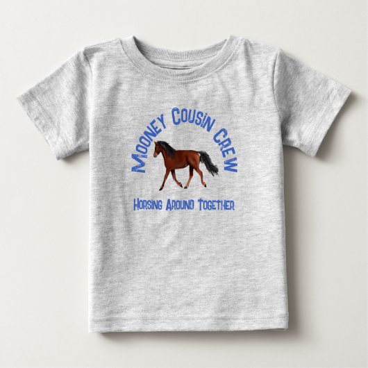 従兄弟クルーの子供用Tシャツ ベビーTシャツ (正面)