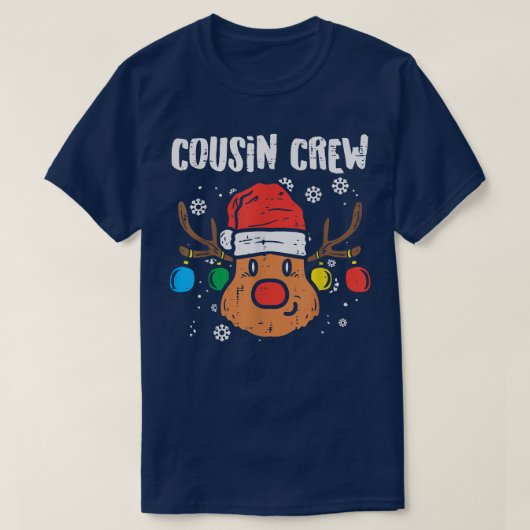 従兄弟クルークリスマスPJ一致するクリスマスパジャマ Tシャツ (デザイン正面)