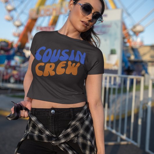 従兄弟クルー家族マッチングレトロ Tシャツ