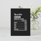 従兄弟クルー栄養ファクトNo-Filter no fil 招待状 (スタンド正面)