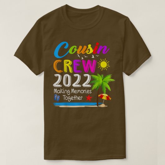 従兄弟クルー2022家族懇親会が思い出を作る Tシャツ (デザイン正面)