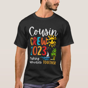 従兄弟クルー2023夏休みビーチ家族 Tシャツ