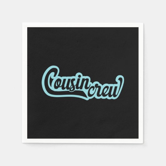 従兄弟クルー スタンダードカクテルナプキン (正面)