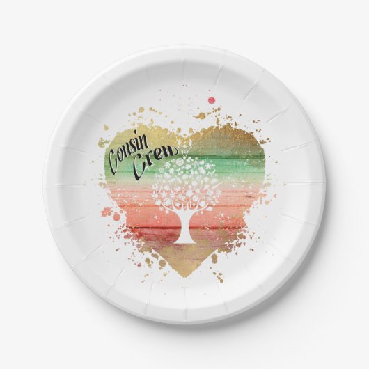 従兄弟クルー ペーパープレート (正面)