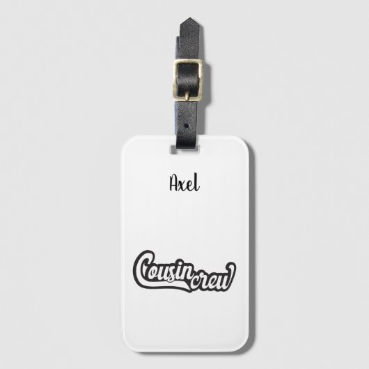 従兄弟クルー ラゲッジタグ (正面縦)