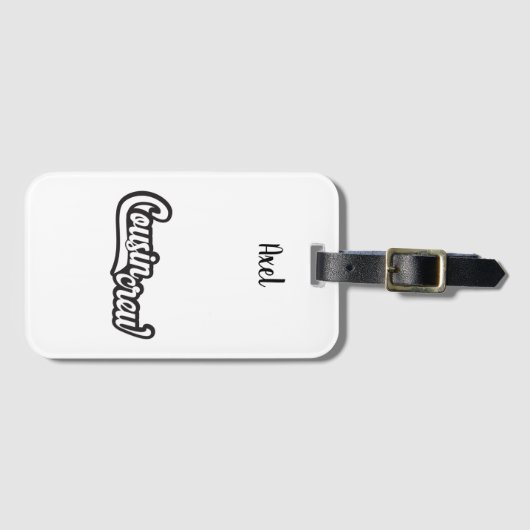 従兄弟クルー ラゲッジタグ (正面横)