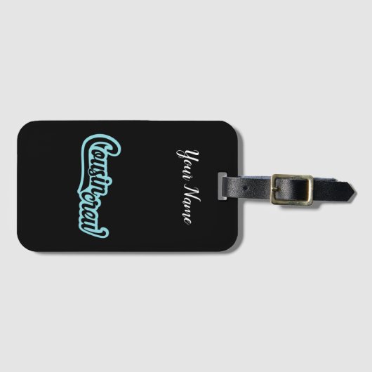 従兄弟クルー ラゲッジタグ (正面横)