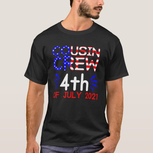 従兄弟クルー 従兄弟の仲間 7月4日 3 Tシャツ (正面)