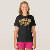 従兄弟クルー |金ゴールドに一致するいとこのファミリー懇親会 Tシャツ (正面フル)