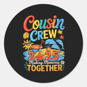 従兄弟クルー 2025 夏休み ビーチ ラウンドシール