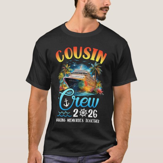 従兄弟クルー 2026 従兄弟クルーズ グループマッチングパーツ Tシャツ (正面)