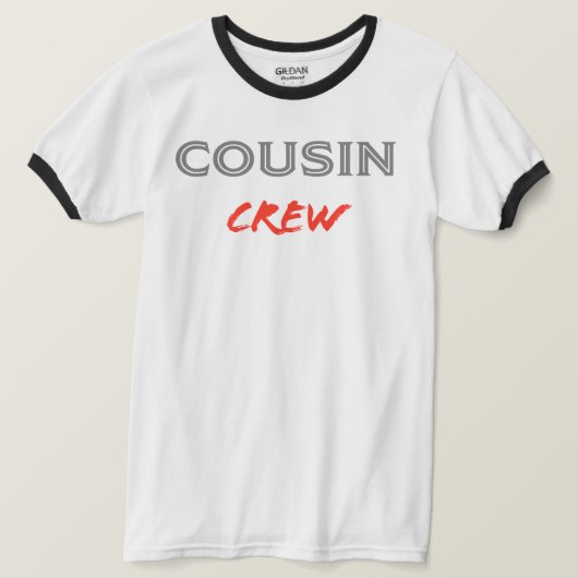 従兄弟クルー Tシャツ (デザイン正面)