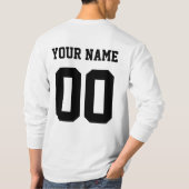 従兄弟パーソナライズされた乗務員の家族 Tシャツ (裏面)