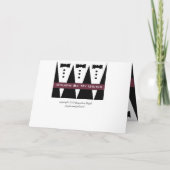 従兄弟 - アッシャー招待状 - タキシード 招待状 (裏面)