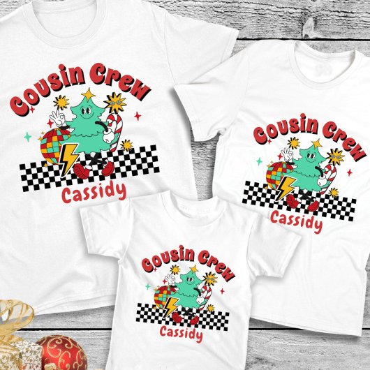 従兄弟・従姉妹のクリスマスマッチングファミリーネーム Tシャツ