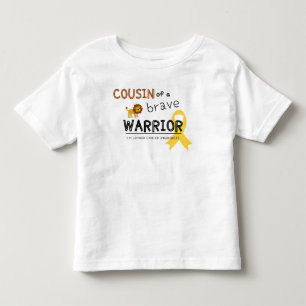 従妹の勇敢な戦士がんライオンはTシャツを幼児にする トドラーTシャツ