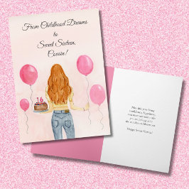 従姉妹のSweet Sixteenジーンズ カード