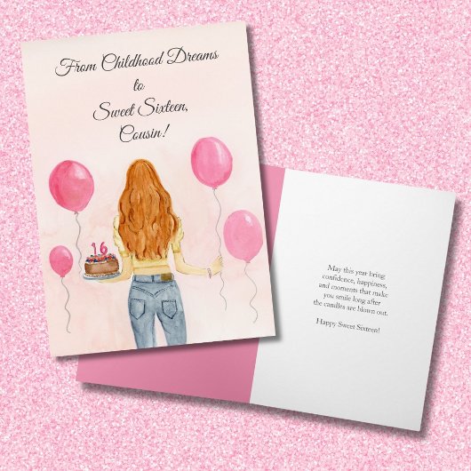 従姉妹のSweet Sixteenジーンズ カード
