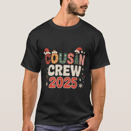 従姉妹クルーのクリスマス2025家族マッチングクリスマス Tシャツ (正面)