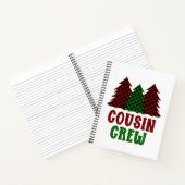 従姉妹クルー水牛の格子状クリスマスツリー ノートブック (内部)