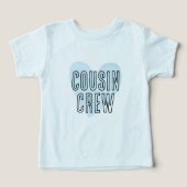 従姉妹クルー青ハートマッチングファミリー (デザイン正面)