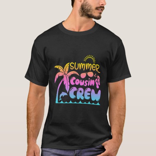 従姉妹クルー2022夏休みビーチマッチングファ Tシャツ (正面)