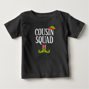 従姉妹部隊:クリスマスおもしろいデザイン ベビーTシャツ
