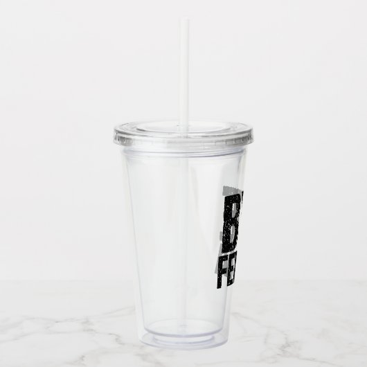 従属的なフェリシアのおもしろいなミーム アクリルタンブラー (右)