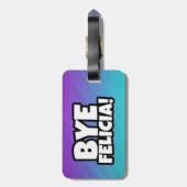 従属的なフェリシアのおもしろいな荷物のラベル ラゲッジタグ (裏面縦)